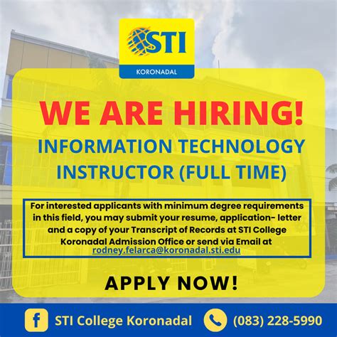 urgent hiring in koronadal city